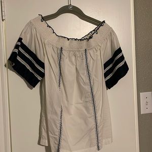 Tory Burch large 100% cotton blouse